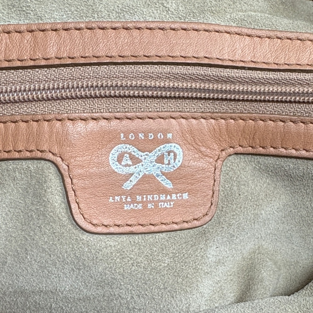 Anya Hindmarch Leather Shoulder Bag Made In Italy Gucci like - Picture 9 of 12